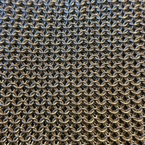 Antique Vintage Whiting & Davis Silver Tone Mesh Chain Purse Handbag - Picture 3 of 7